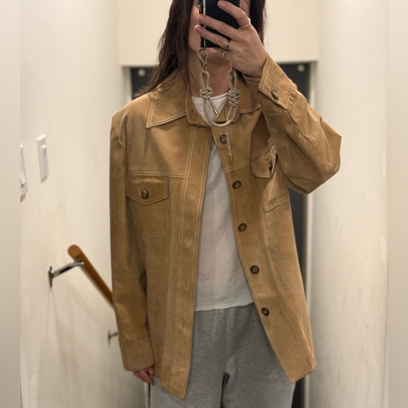 Vintage suede overshirt - Picture 3 of 3